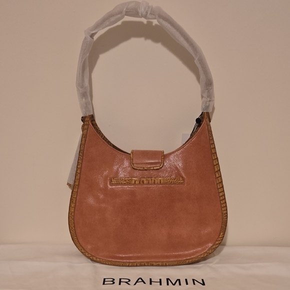 Brahmin Fallon Shoulder Bag In Tiramisu Adrift. NWT - Picture 6 of 16